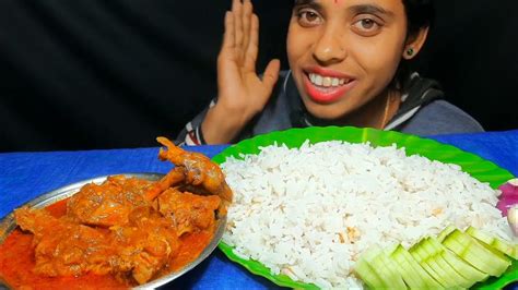 Spicy Chicken Curry And Rice Eating Eating Show Eating Chicken