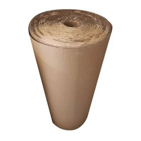 Plain 3 Ply Brown Corrugated Roll For Box Making GSM 120 150 GSM