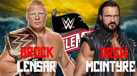 Brock Lesnar Vs Drew Mcintyre For Wwe Title Championship At