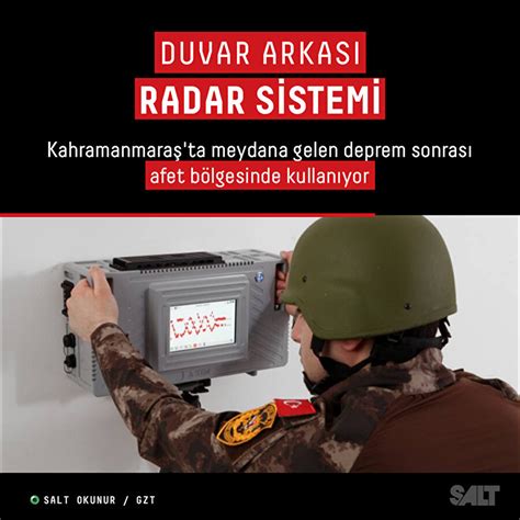 Duvar Arkas Radar Sistemi Enkazlarda Nas L Kullan L Yor