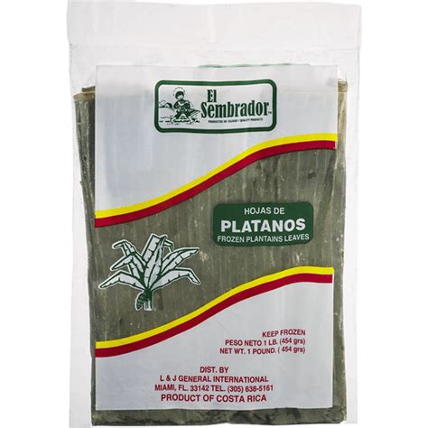 El Sembrador Hojas De Platanos Plantain Leaves Vegetables Nam Dae