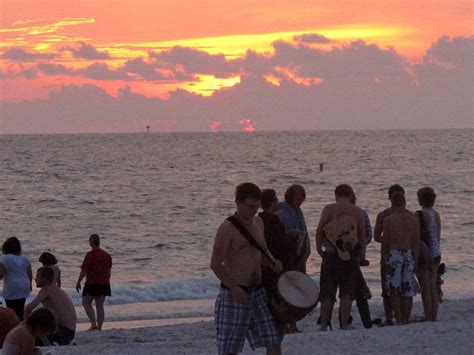 Treasure Island Drum Circle Treasure Island Florida Sunset Capital