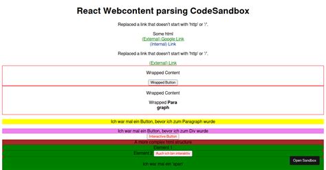 Html Parsing And Replacing Elements Codesandbox