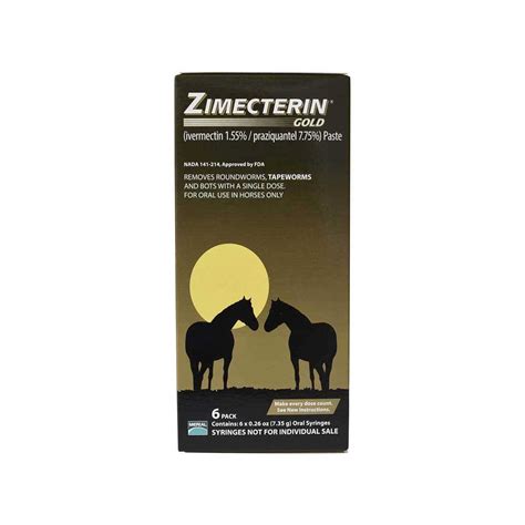 Zimecterin Gold Paste Horse Dewormer By Boehringer Ingelheim Pet