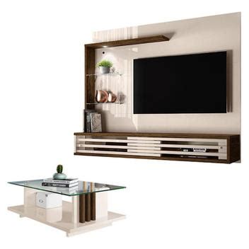 Estante Home Theater Suspenso Mesa De Centro Frizz Select Off White