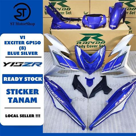 Yamaha Ysuku Y15zr V1 V2 Exciter GP150 8 Blue Silver Sticker Tanam