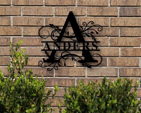 Last Name Metal Signs Personalized Metal Sign Custom Last Name Etsy