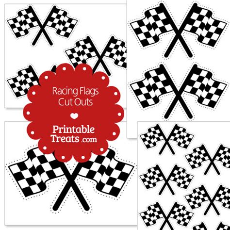 Printable Racing Flag Cut Outs Printable Treats