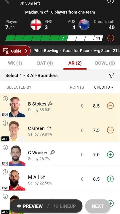 Eng Vs Aus Dream11 Prediction Eng Vs Aus Dream11 Prediction Today