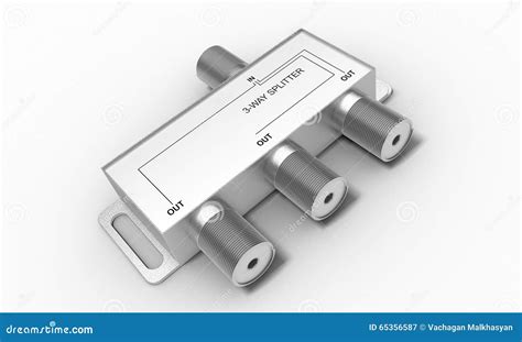 Antenna splitter stock illustration. Illustration of internet - 65356587