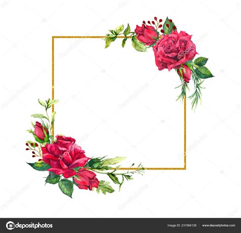 Red Roses Borders And Frames