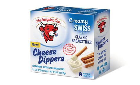 New Dairy Products The Laughing Cow Introduces Portable Cheese Dippers