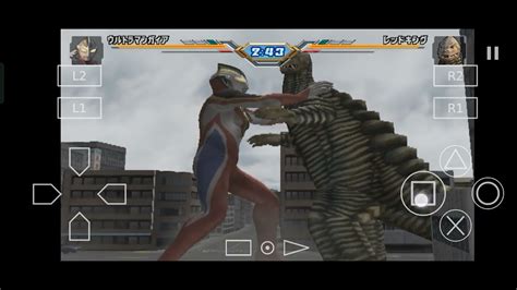 Ultraman Fighting Evolusion 3 Ultraman Gaia Supreme Vs Red King Red