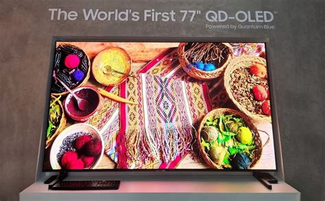 Samsung Display Officially Unveils 77 Inch QD OLED TV Panel