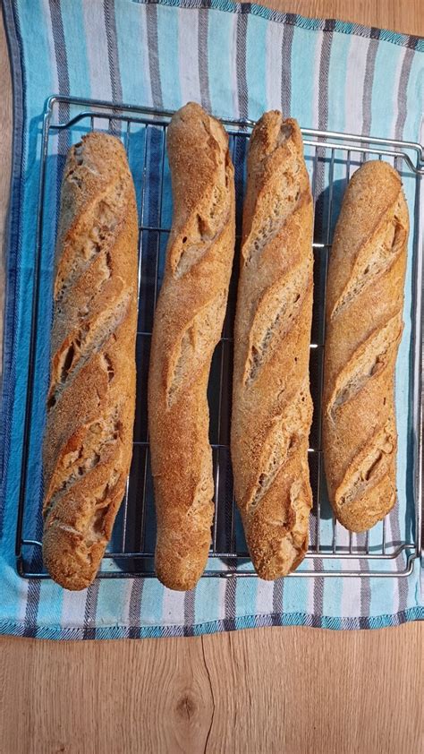 Dinkel Hartweizenbaguette Der Brotdoc