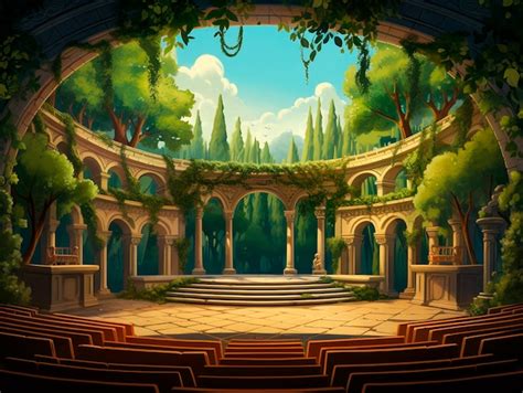 Digital Art Style Theatre Stage Ai Generated Image
