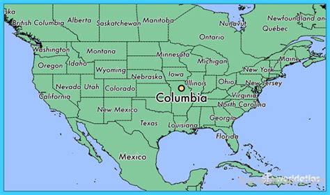 Where Is Columbia Columbia Map Map Of Columbia Travelsmaps