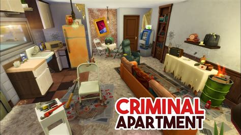 Criminal Boss Apartment Sims 4 Speed Build Apartment Apartment Renovation Sims 4 Youtube