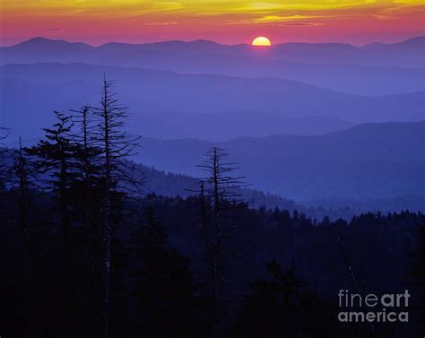 Clingmans Dome at Sunrise Photograph by Larry Knupp - Fine Art America