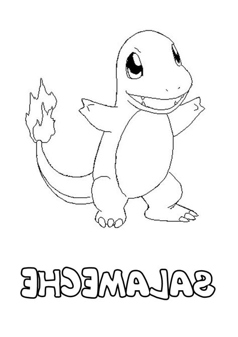 50 Coloriage Pokemon Salameche Ideas Coloriages Gratuits Dedans