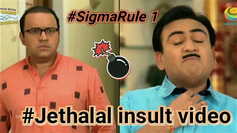 😎sigma Rule Mene 😂jethalal Sigma Rule 1 Taarak Mehta Ka Ooltah