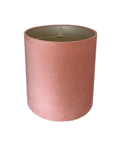 Blush Pink Velvet Drum Lampshade Velvet Lamp Shade Etsy