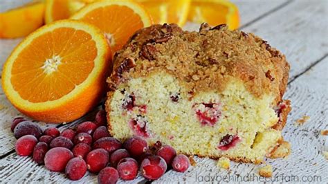 Cranberry Orange Streusel Quick Bread