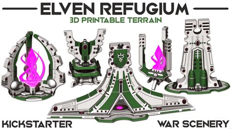 Warhammer 40k Printable Eldar Terrain Emerges From The Webway