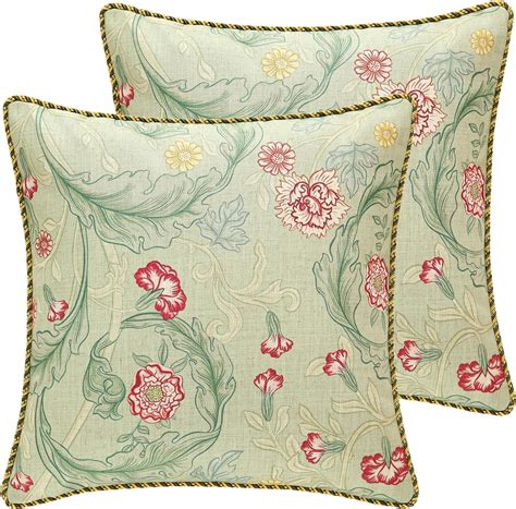 Patdrea Designer Pack Of Square Throw Pillow Covers French Vintage