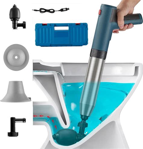 Amazon Electric Toilet Plunger Drain Clog Remover Plunge Blaster