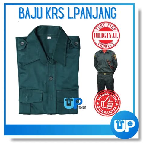 Baju Krs Kadet Remaja Sekolah Lengan Panjang Pakaian Seragam Uniform Kokurikulum Unisex Kr01