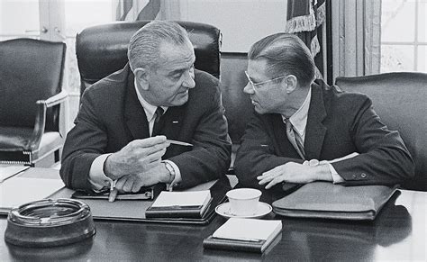 President Johnson With Robert Mcnamara And Maxwell Taylor Historynet