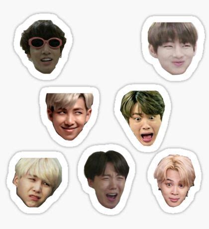 Bts Stickers Redbubble Pop Stickers Meme Stickers Printable