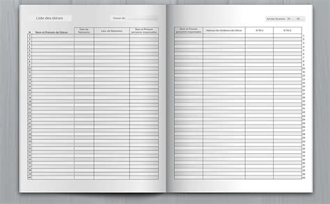 Amazon Fr Cahier D Appel Journalier Carnet De Bord Pour Suivre La
