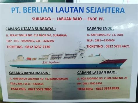 Jadwal Kapal Niki Sejahtera Surabaya Ende Ruang Ilmu