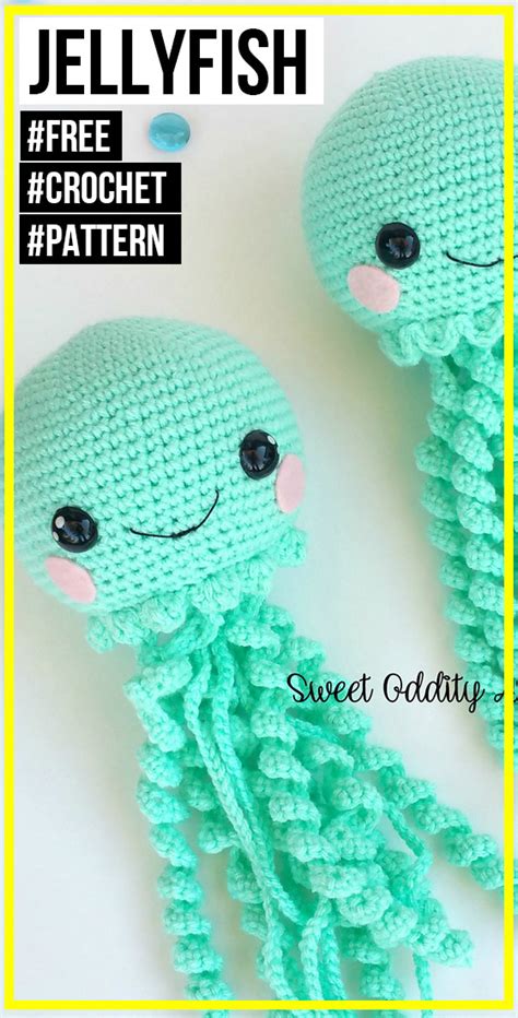 Crochet Jellyfish Free Pattern Easy Crochet Amigurumi Pattern For