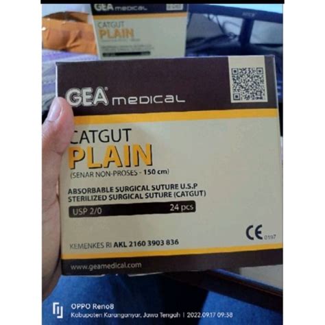 Jual Per Box Gea Catgut Plain Tanpa Jarum Shopee Indonesia