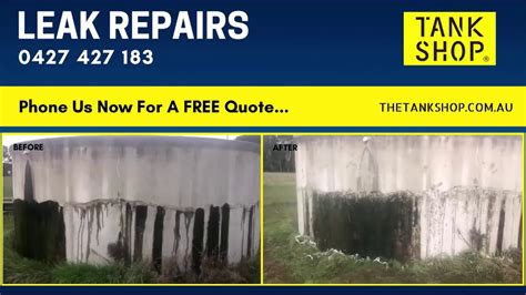 Leaking Concrete Water Tank Repair Process This Video Shows How To