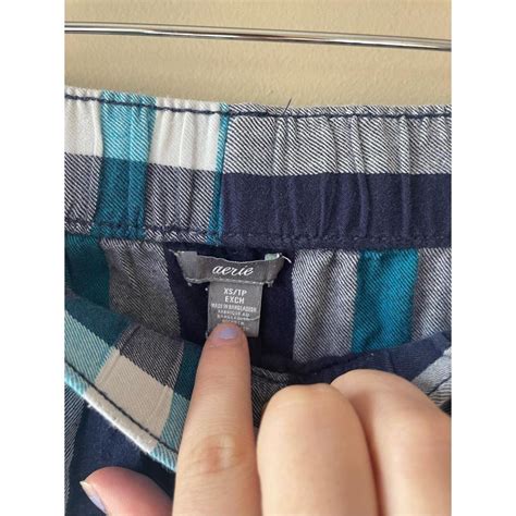 Aerie Blue Plaid Pajama Pants Size Xs Depop