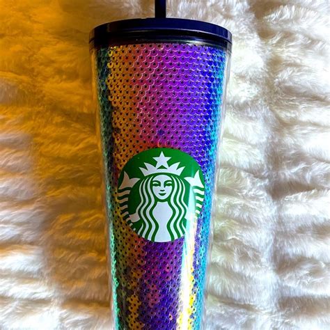 Starbucks Venti Sequin Glitter Tumbler Glitter Cups Glitter Tumbler