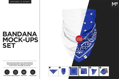 10 Stylish Bandana Mockup Psd Templates Mockuptree