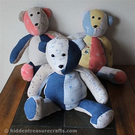 How To Make A Memory Bear Hidden Treasure Crafts And Quilting Memory Bears Pattern Memory