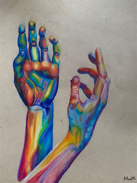 Colored Pencil Hands Art Painting Prismacolor Art Art Inspiration