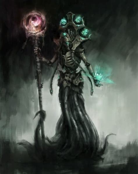 Necron Chronomancer Art By Dmitry Brushray K Gallery