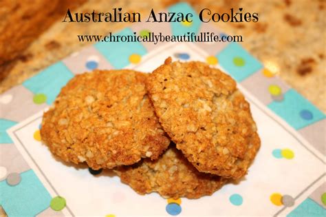 Australian Anzac Cookies Chronically Beautiful