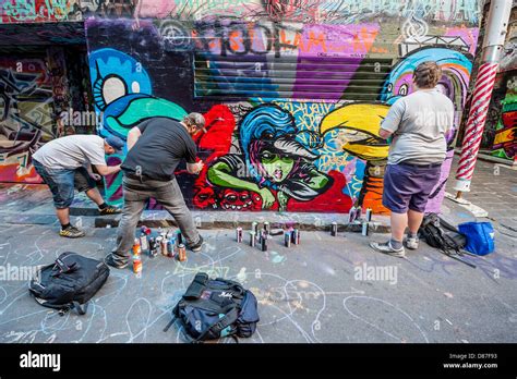 Melbourne S Hosier Lane Is A Celebrated Landmark Where Street Artists