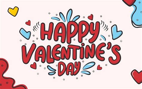 Premium Vector Happy Valentines Day Vector Typography