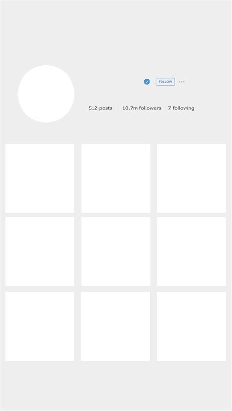 Instagram Profile Grid Template