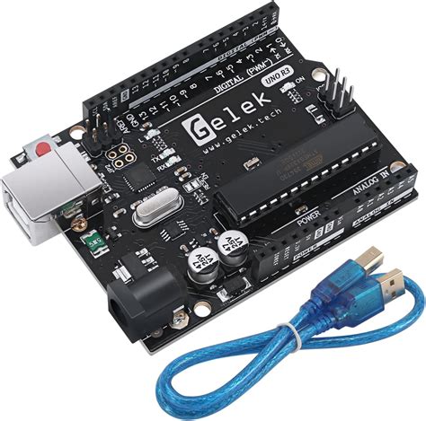 Gelek Uno R3 Microcontroller Board Compatible With Arduino Uno R3