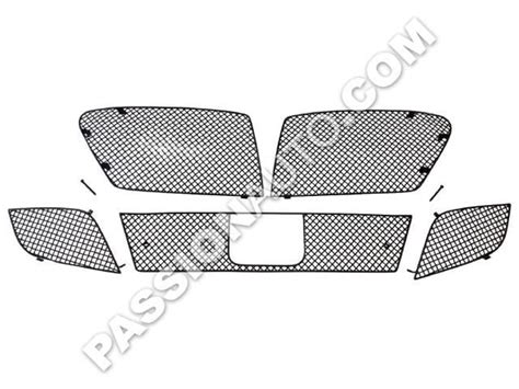 Grilles De Protection Noires Kit Complet Calandre Pare Chocs Av